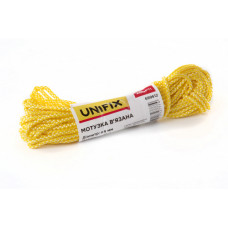 Мотузка в'язана 5мм, 15м асорті UNIFIX