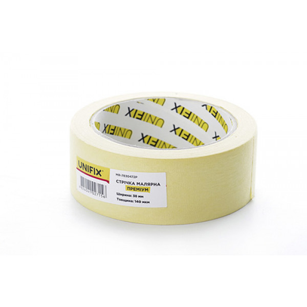 Стрічка клейка малярна MR-7830472P преміум 38мм*40м UNIFIX