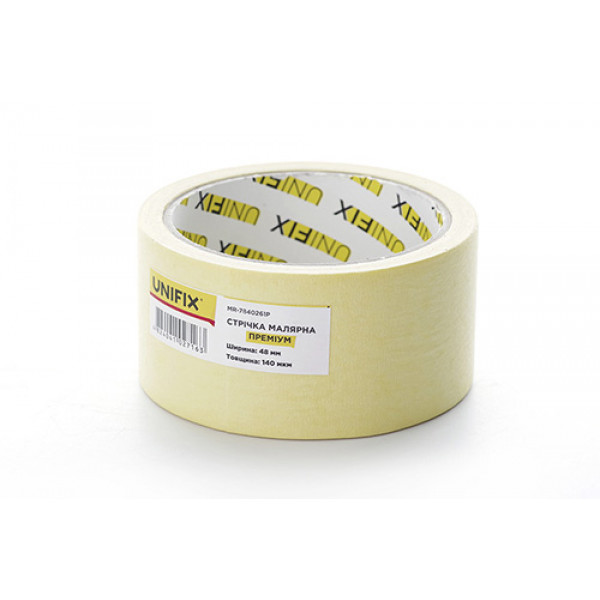 Стрічка клейка малярна MR-7840261P преміум 48мм*20м UNIFIX