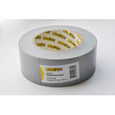 Стрічка клейка армована сіра 50мм*50м UNIFIX