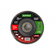 Коло пелюстково-торцеве цирконієве Р60 пряме 125х22.2мм (Т27) (КПТ) APRO