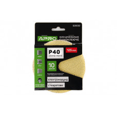Коло шліфувальне стеаратове покриття (на липучці) 125мм Р40 APRO