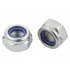 Контргайка М12 DIN 985 кл. міц. 6 цинк білий (пач 20шт) APRO