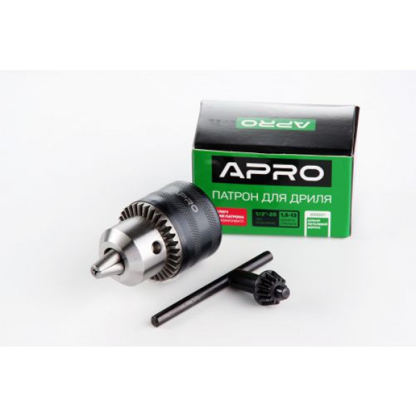 Патрон для дрилі з ключем 1/2-20, 1,5-13мм APRO