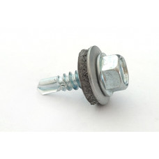 Саморіз покрівельний 4,8*19 DIN 7504K цинк білий до металу (пач 50шт) APRO