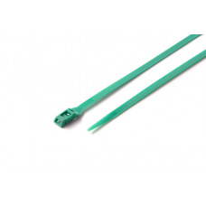Стяжка кабельна з низьким профілем замку 8x400 зелений (100шт) APRO