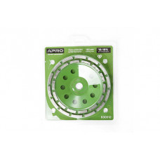 Чаша алмазна шліфувальна 180мм 16-18% Сегмент дворядний APRO