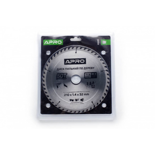 Диск пиловий до дерева 210х32х50T APRO