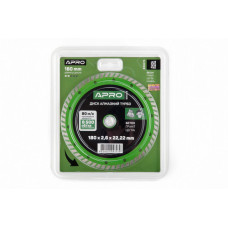 Диск відрізний по бетону 180х2.6х22.22мм (16-18%) Турбо APRO