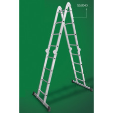 Драбина трансформер 4-секційна алюмінієва 4х4 сходинки APRO