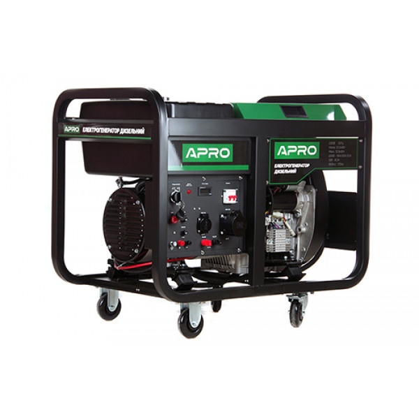 Генератор дизельний 4-х тактний DG-120Е 12,0/12,8кВт (електро запуск) APRO
