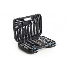 Набір насадок з гайковими ключами CrV ¼, ½ ( 90Т) (82 шт) APRO