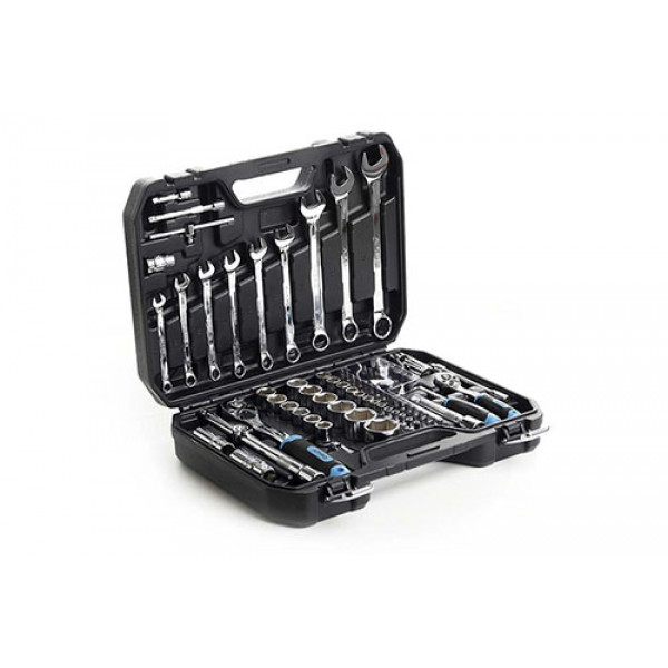 Набір насадок з гайковими ключами CrV ¼, ½ ( 90Т) (82 шт) APRO