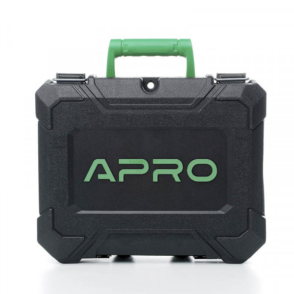 Дриль-шуруповерт безщіточний APRO 20В, 2А, 20DB, 2 АКБ, ЗУ, кейс