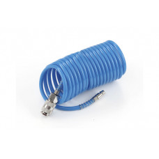 Шланг спіральний поліуретановий з швидкоз'ємними з'єднаннями 6,5*10мм, 10м APRO