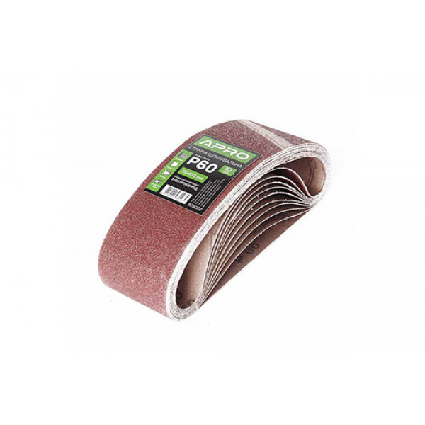 Стрічка шліфувальна нескінченна APRO P60 75?533мм (10шт)