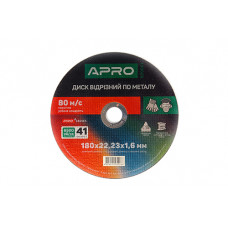 Диск відрізний по нержавіючій сталі (Ceramic) 180х1.6х22.2мм (10шт. в пач.) APRO PRO