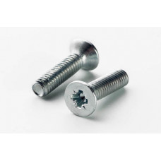 Гвинт метричний з потайною головкою М4*40 DIN 965 кл. міц. 4,8 цинк білий (пач 100шт) APRO