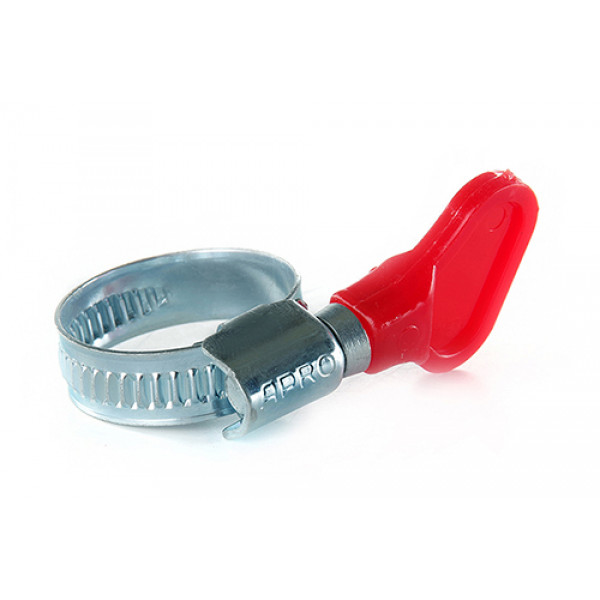 Хомут черв'ячний з метеликом оцинкований W1 20-32мм (пач 50шт) APRO