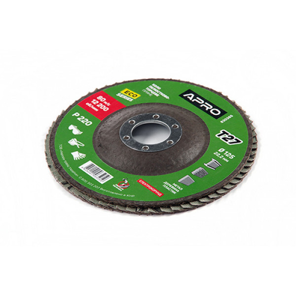 Коло пелюстково-торцеве Р220 конус 125мм (Т27) (КПТ) APRO