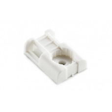 Майданчик під монтажний пістолет 29х20х8мм для кабельної стяжки до 10мм з отвором біла (пач. 100шт.) APRO