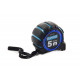 Рулетка обгумована з магнітом та автостопом, подвійний зачіп 5 м х 25 мм APRO