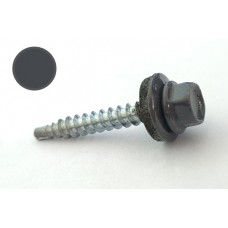 Саморіз покрівельний 4,8*35 DIN 7504K RAL 7024 до дерева (пач 50шт) (колір - сірий графітовий) APRO
