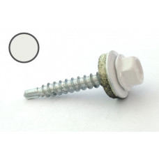 Саморіз покрівельний 4,8*35 DIN 7504K RAL 9003 до дерева (ящ. 1600шт) (колір - білий) APRO