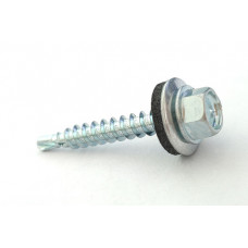 Саморіз покрівельний 4,8*35 DIN 7504K цинк білий до дерева (пач 50шт) APRO