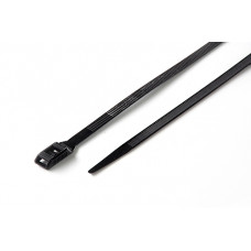 Стяжка кабельна з низьким профілем замку 8x400 чорна (100шт) APRO