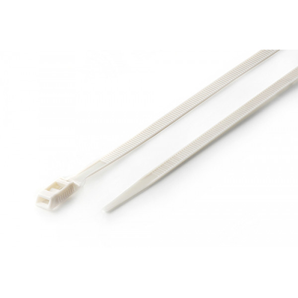 Стяжка кабельна з низьким профілем замку 8x400 перли (100шт) APRO