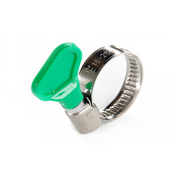 Хомут черв'ячний з метеликом нержавіючий W2 20-32мм (пач 50шт) APRO