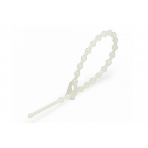 Хомут кульковий роз'ємний 2х150 білий (пач 100шт) APRO