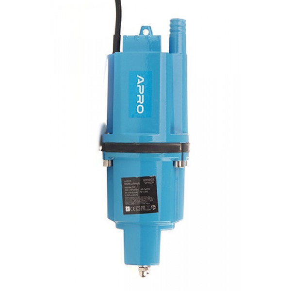 Насос вібраційний VP400Н нижн. забор, 400Вт, 22 л/хв, 2 клапана, кабель 15м APRO