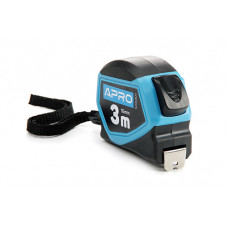 Рулетка обгумована з автостопом 3 м х 16 мм APRO