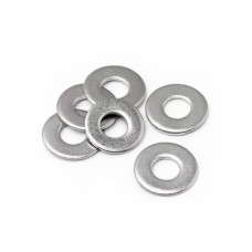 Шайба плоска 8мм DIN 125 цинк білий (пач 200шт) APRO