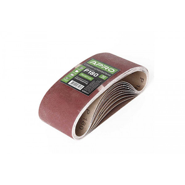 Стрічка шліфувальна нескінченна APRO P180 75?457мм (10шт)