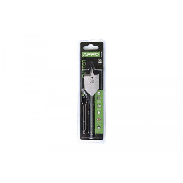 Свердло пір'яне ?32мм, довжина 150мм Cutter APRO