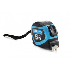 Рулетка обгумована з автостопом 5 м х 19 мм APRO