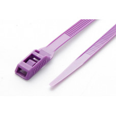 Стяжка кабельна з низьким профілем замку 8x400 фіолетовий (100шт) APRO