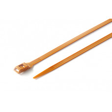 Стяжка кабельна з низьким профілем замку 8x400 коричневий (100шт) APRO