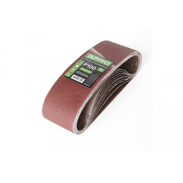 Стрічка шліфувальна нескінченна APRO P100 75?533мм (10шт)