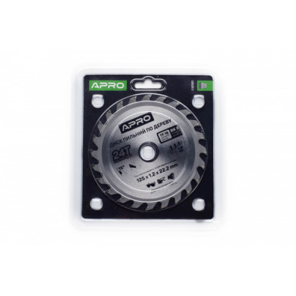 Диск пиловий до дерева 125х22,2х24Т APRO