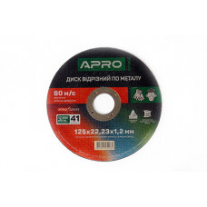 Диск відрізний по нержавіючій сталі (Ceramic) 125х1.2х22.2мм (10шт. в пач.) APRO PRO
