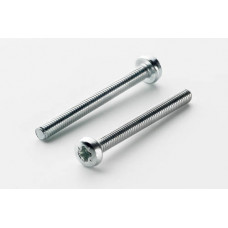 Гвинт метричний з циліндричною закругленою головкою М6*70 DIN 7985 кл. міц. 4,8 цинк білий (пач 25шт) APRO