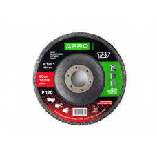 Коло пелюстково-торцеве цирконієве Р120 пряме 125х22.2мм (Т27) (КПТ) APRO