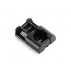 Майданчик під монтажний пістолет 29х20х8мм для кабельної стяжки до 10мм з отвором чорна (пач. 100шт.) APRO