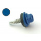 Саморіз покрівельний 4,8*19 DIN 7504K RAL 5005 до металу (пач 50шт) (колір - сигнальний синій) APRO