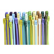 Стяжка кабельна з низьким профілем замку 8x400 світло-коричневий (100шт) APRO