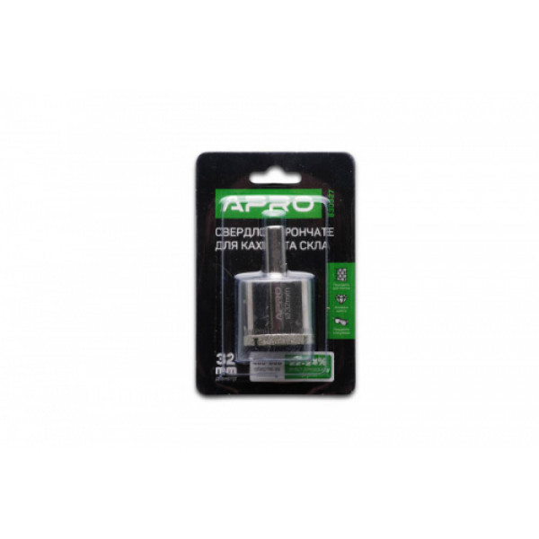 Свердло трубчасте з алмазним напиленням 32мм APRO